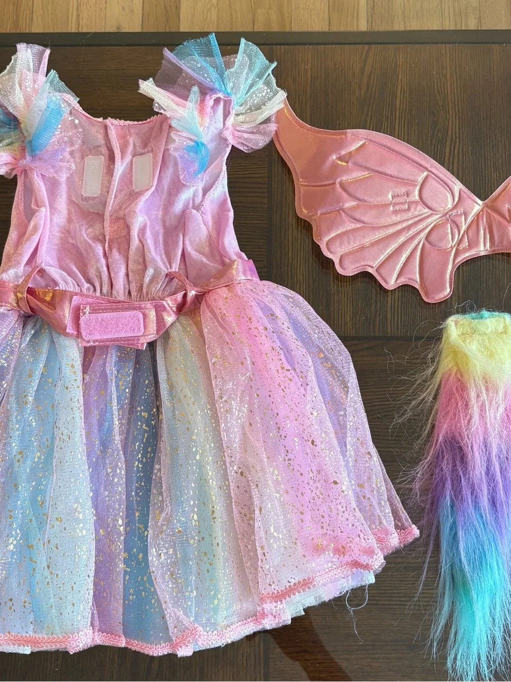 Pink Multicolor Fairy Princess Kids Costume Dress size 3-4T